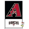 thumbnail image 1 of MLB Arizona Diamondbacks - Logo 22 Wall Poster with Pushpins, 22.375" x 34", 1 of 5