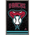 thumbnail image 1 of MLB Arizona Diamondbacks - Snake Head Logo Wall Poster, 14.725" x 22.375", Framed, 1 of 5
