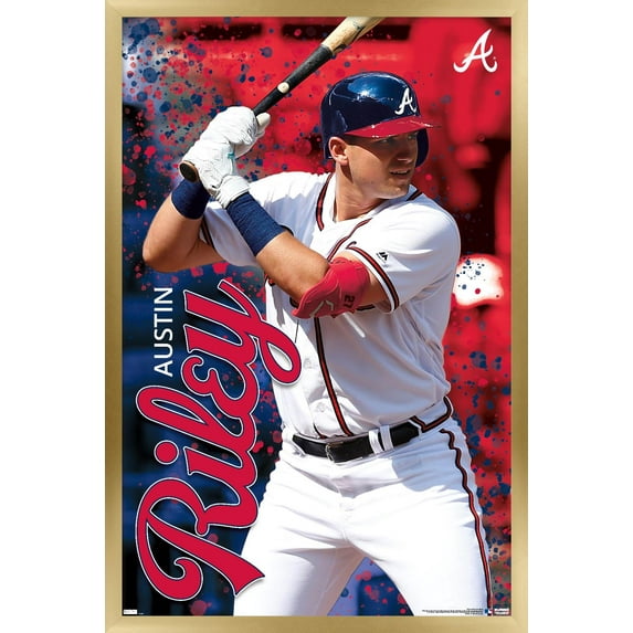 MLB Atlanta Braves - Austin Riley 22 Wall Poster, 14.725" x 22.375" Framed