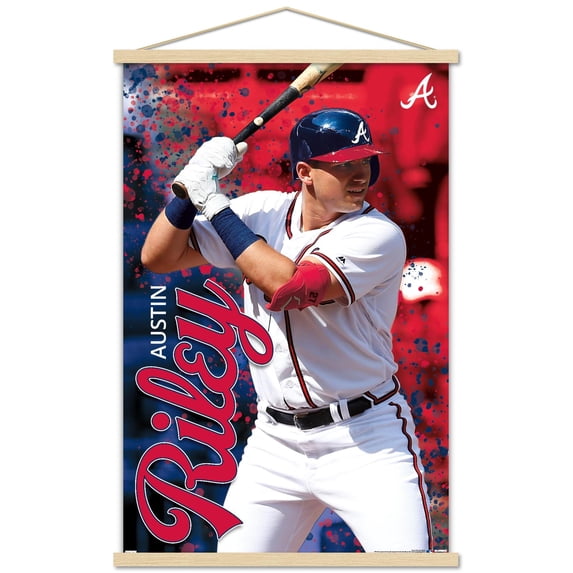 MLB Atlanta Braves - Austin Riley 22 Wall Poster with Magnetic Frame, 22.375" x 34"