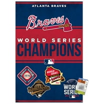 MLB Atlanta Braves - Champions 23 Wall Poster with Pushpins, 22.375" x 34"