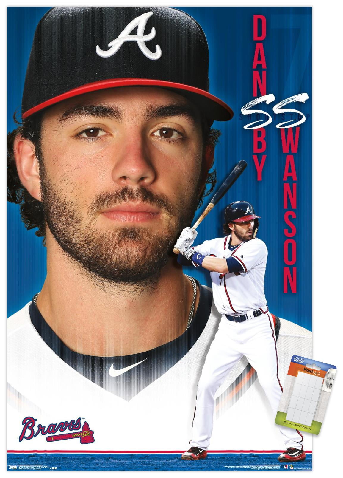 MLB Atlanta Braves - Dansby Swanson 17 Wall Poster with Wooden Magnetic  Frame, 22.375 x 34 