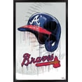 thumbnail image 1 of MLB Atlanta Braves - Drip Helmet 20 Wall Poster, 14.725" x 22.375", Framed, 1 of 3