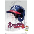 thumbnail image 1 of MLB Atlanta Braves - Drip Helmet 20 Wall Poster with Push Pins, 22.375" x 34", 1 of 6