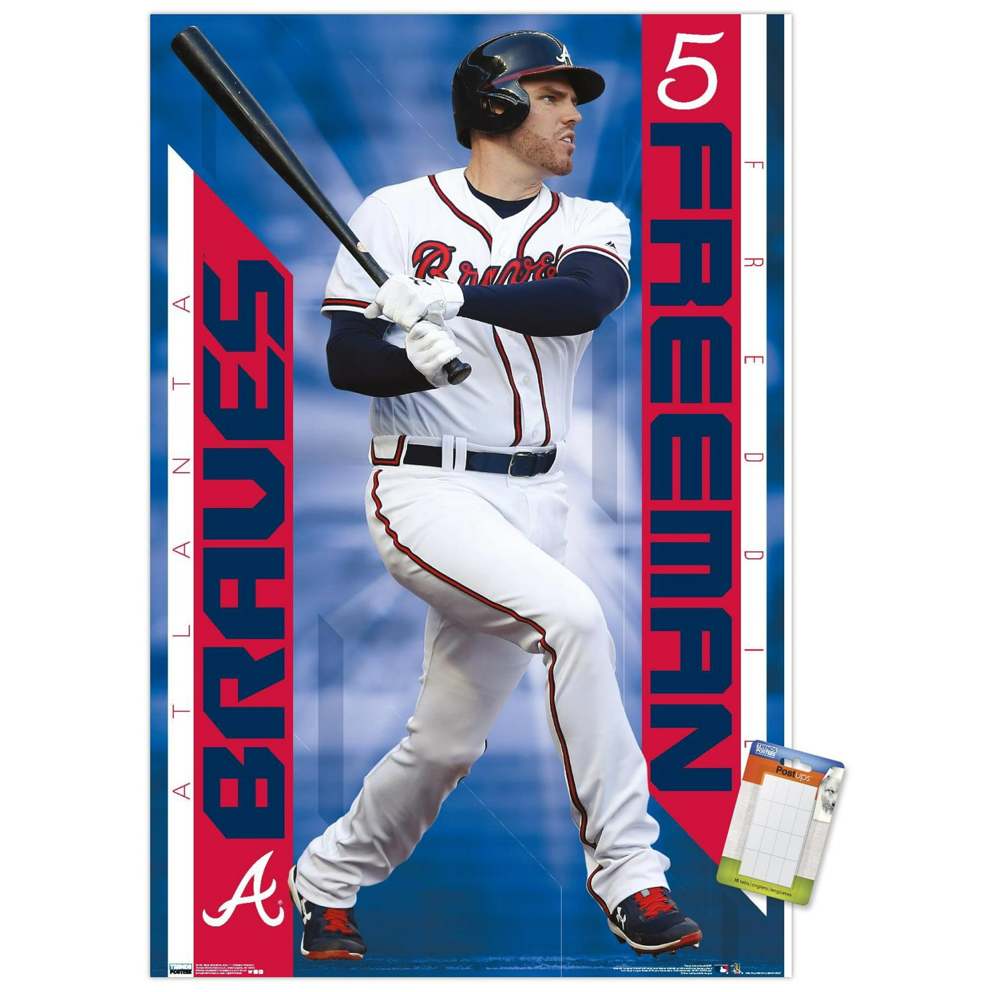 Freddie Freeman Baseball Player Illustration Card / Los 