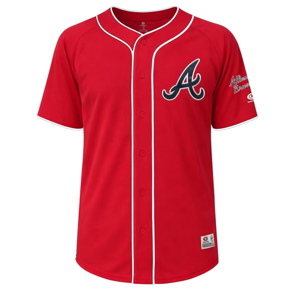 MLB Atlanta Braves Men's Alternate Color Full Button Jersey