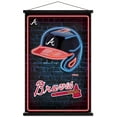 thumbnail image 1 of MLB Atlanta Braves - Neon Helmet 23 Wall Poster with Magnetic Frame, 22.375" x 34", 1 of 6