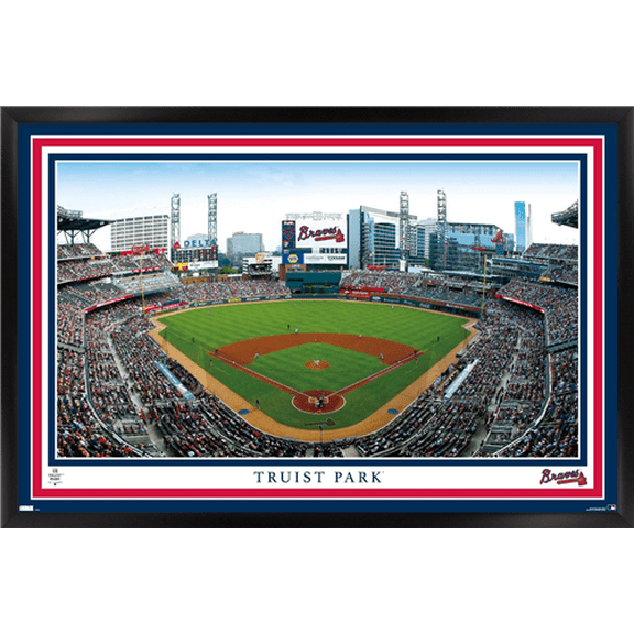 MLB Atlanta Braves - Truist Park 22 Wall Poster, 22.375" x 34" Framed