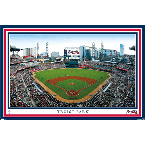 MLB Atlanta Braves - Truist Park 22 Wall Poster, 22.375" x 34"