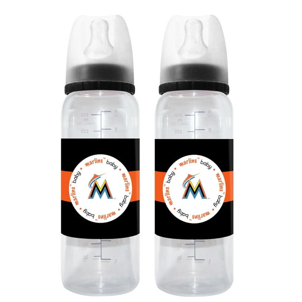 Miami Marlins MLB (Baby Fanatic) Baby Infant Bottle (Set of