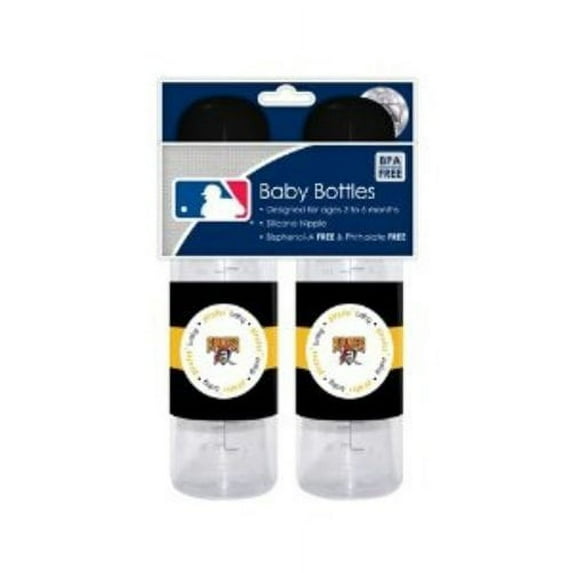 MLB Baby Fanatic Baby Bottle, 2pk, Pittsburgh Pirates