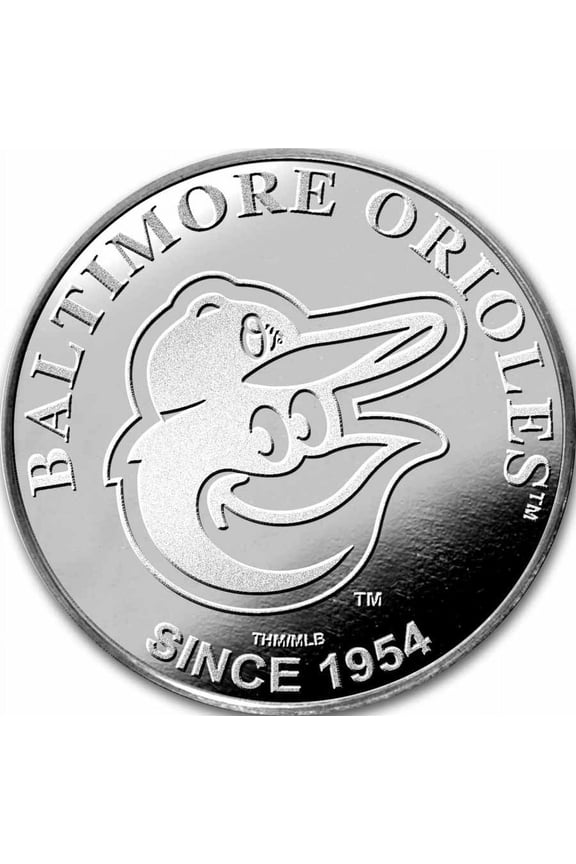 Baltimore Orioles 1 oz Silver Round (w/Box)