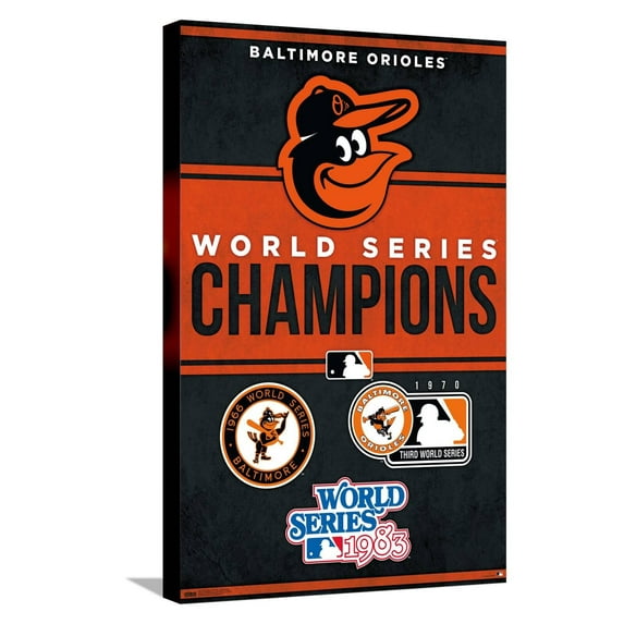 MLB Baltimore Orioles - Champions 23 Canvas Wall Poster, 14.725" x 22.375"