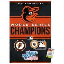 MLB Baltimore Orioles - Champions 23 Wall Poster with Pushpins, 22.375" x 34"
