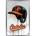 thumbnail image 1 of MLB Baltimore Orioles - Drip Helmet 22 Wall Poster, 14.725" x 22.375" Framed, 1 of 5