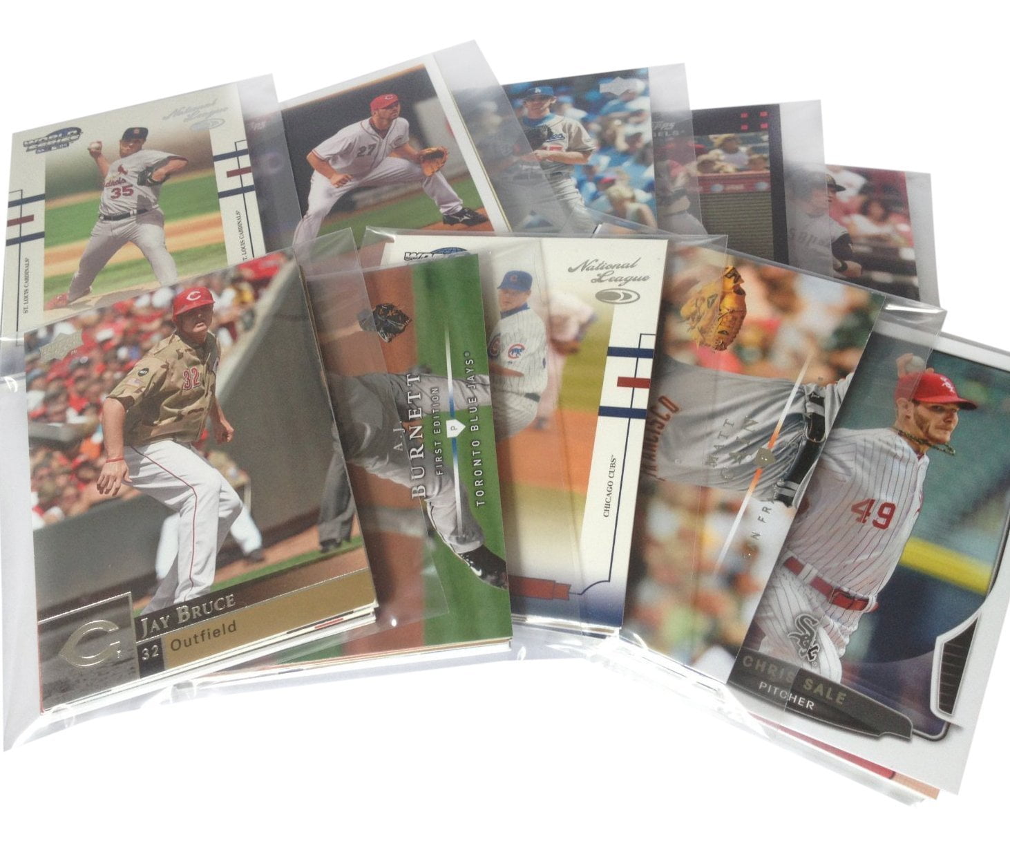MLB Baseball Cards Party Favors with Modern Era Cards - 5 Sets of 5 Cards