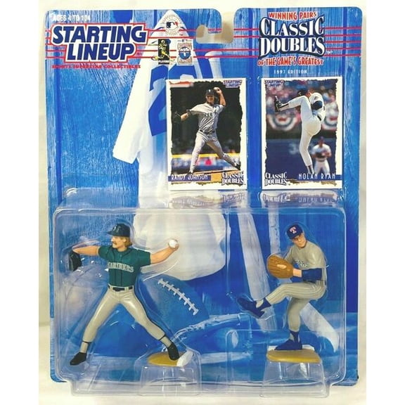 MLB Baseball Classic Doubles Starting Lineup (1997) Randy Johnson & Nolan Ryan Figure Set