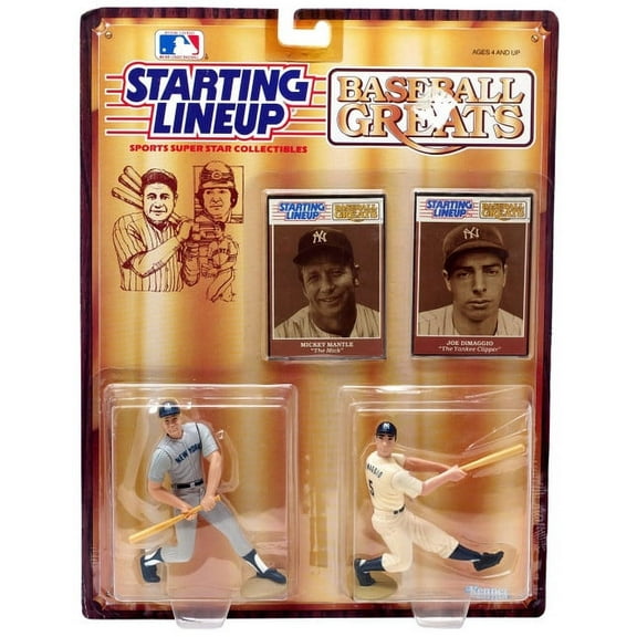 MLB Baseball Greats Joe DiMaggio & Mickey Mantle Starting Lineup Figure Set