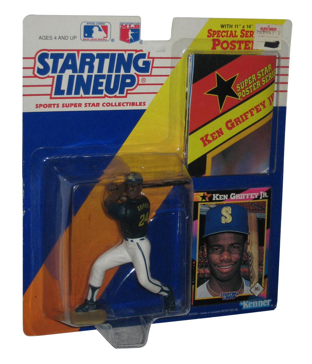 1992 Ken Griffey Jr Seattle Mariners MLB Starting Lineup Toy Figure Grey  Jersey