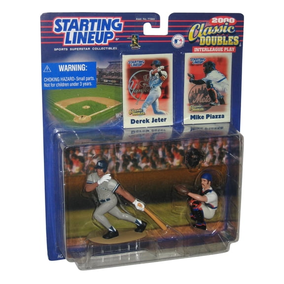 MLB Baseball Starting Lineup Classic Doubles (2000) Derek Jeter & Mike Piazza Figure Set