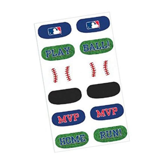 "mlb collection" face tattoos, party favor