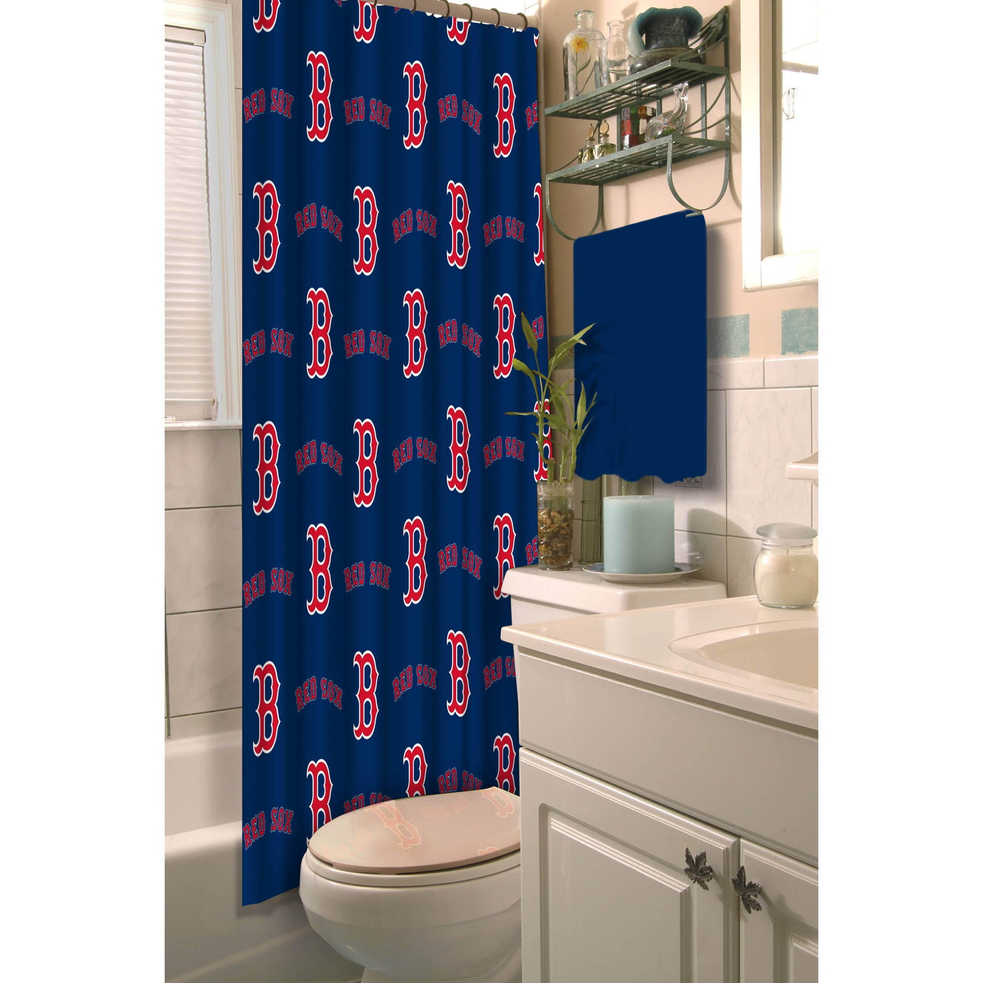 MLB Boston Red Sox 72" x 72" Shower Curtain, 1 Each
