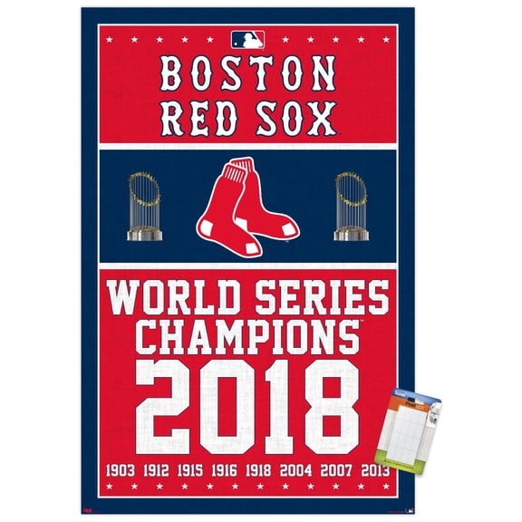 MLB Boston Red Sox - Champions 18 Wall Poster, 14.725" x 22.375"