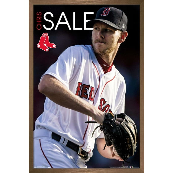 MLB Boston Red Sox - Chris Sale 18 Wall Poster, 22.375" x 34", Framed