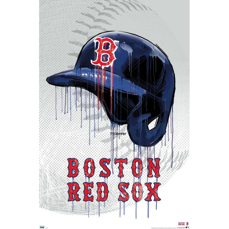 MLB Boston Red Sox - Drip Helmet 20 Wall Poster, 14.725 x 22.375 