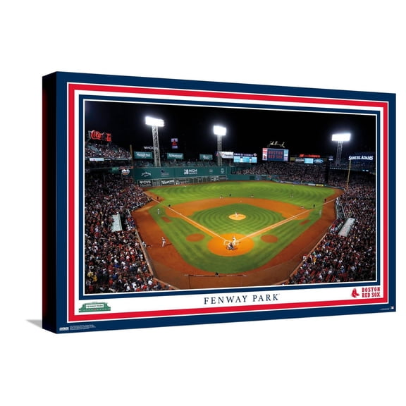 MLB Boston Red Sox - Fenway Park 22 Canvas Wall Poster, 14.725" x 22.375"