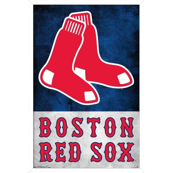 MLB Boston Red Sox - Logo 18 Wall Poster, 14.725" x 22.375", Framed
