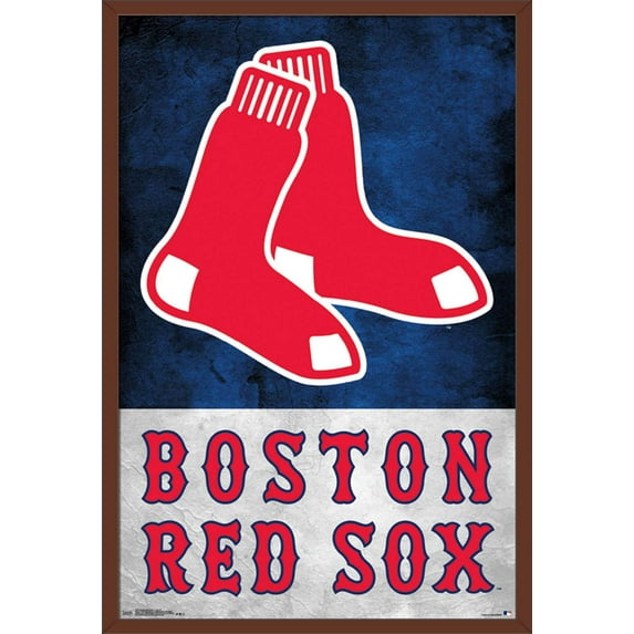 MLB Boston Red Sox - Logo 18 Wall Poster, 22.375" x 34", Framed