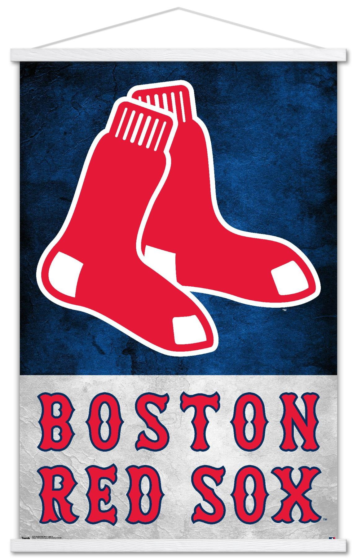 Boston Baseball Red Sox MLB Large 22x14 Wall Hanging Banner Featuring Logos  from 1908,1924,1979,2009