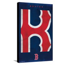 MLB Boston Red Sox - Logo 25 Canvas Wall Poster, 14.725" x 22.375"