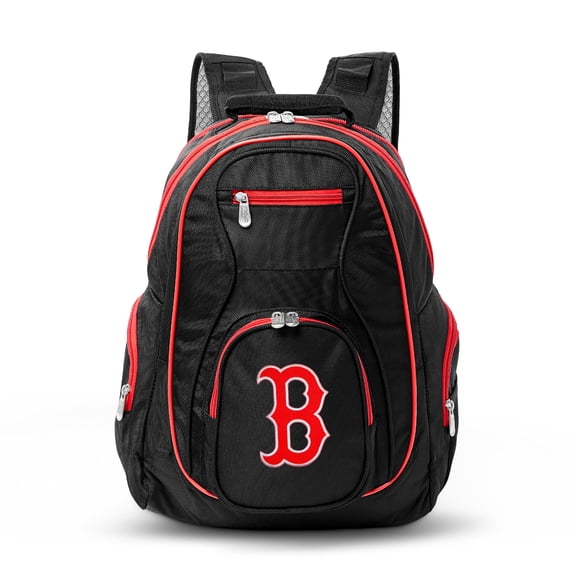 MOJO Black Boston Red Sox Trim Color Laptop Backpack