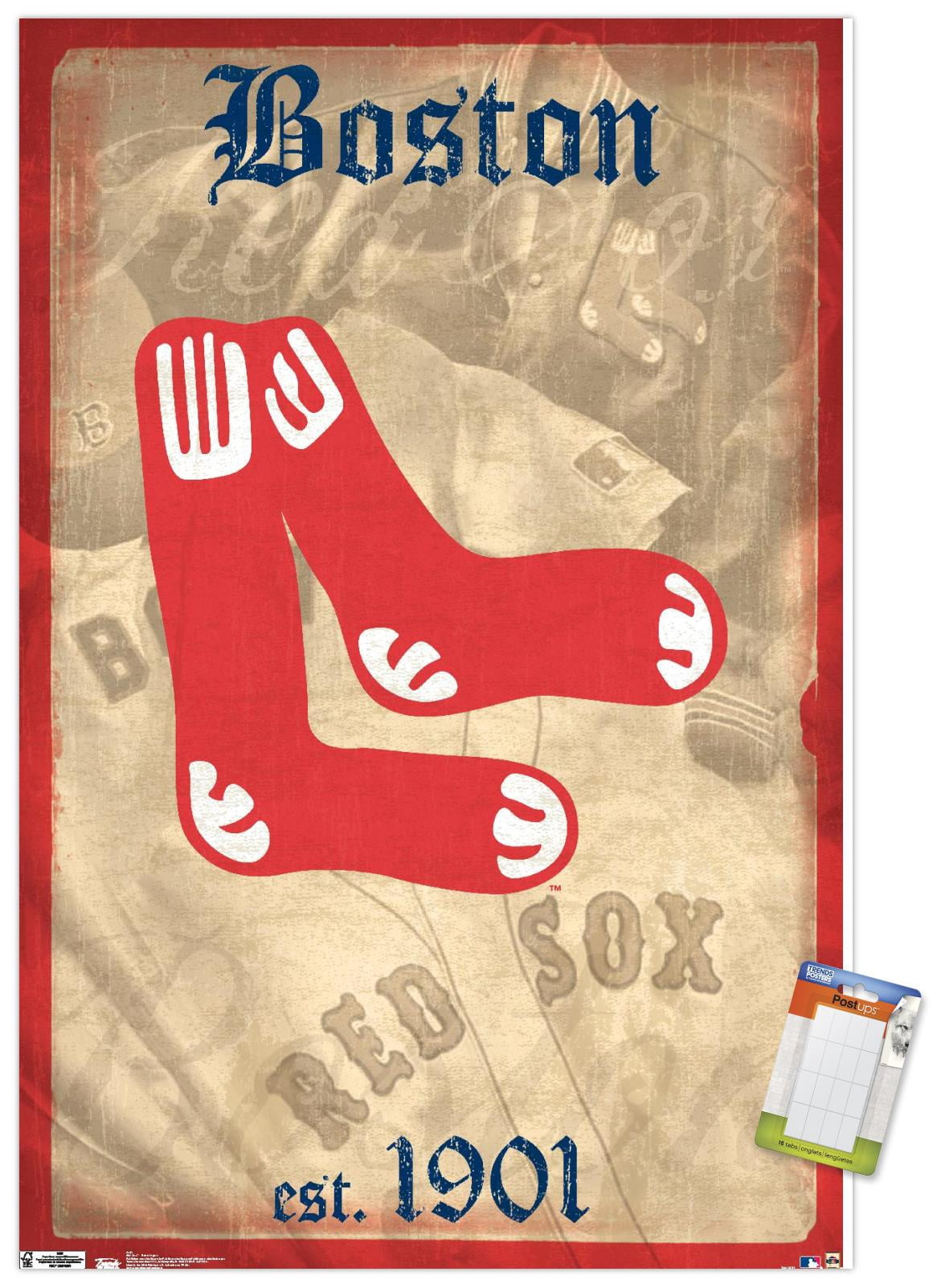 MLB Boston Red Sox - Retro Logo 14 Wall Poster, 22.375" x 34"