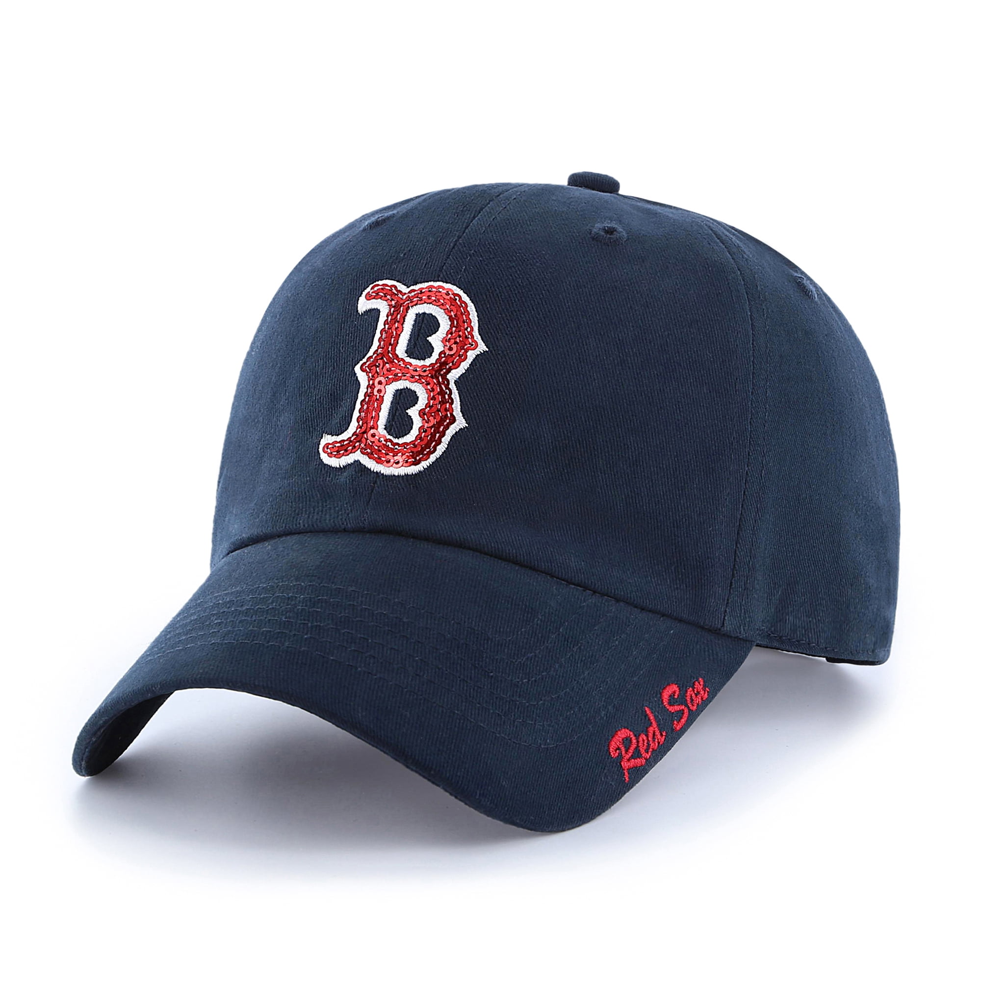 MLB Boston Red Sox Sparkle Women's Adjustable Cap/Hat by Fan Favorite 