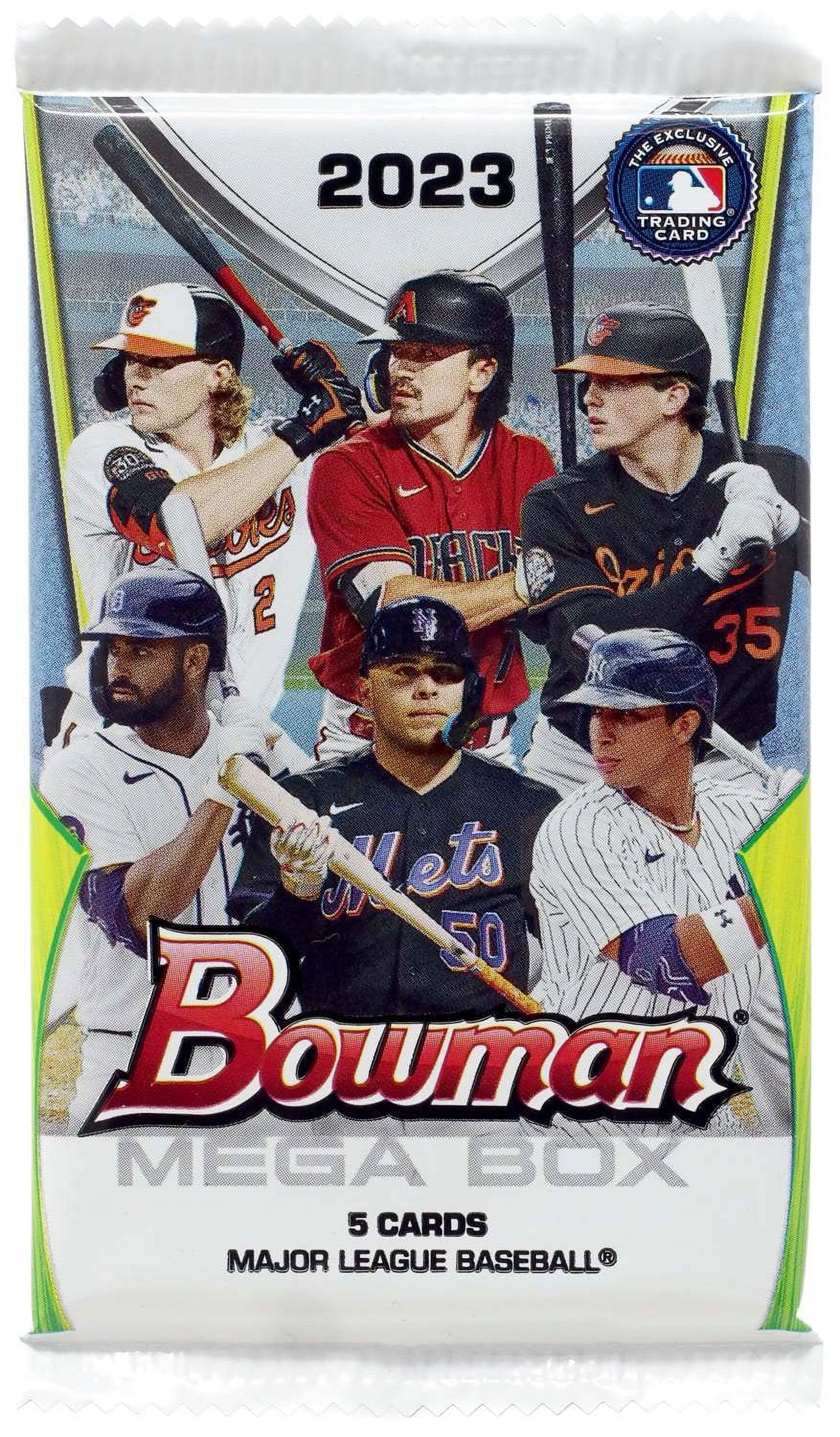 MLB Bowman 2023 Baseball Trading Card MEGA Box Pack (5 Cards)