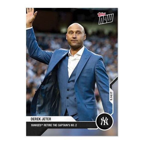 MLB Career Retrospective Derek Jeter Chrome Trading Card (#1)