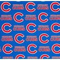 thumbnail image 1 of MLB Chicago Cubs 58" 100% Cotton Sports Logo Craft Fabric By the Yard, Blue and Red, 1 of 7