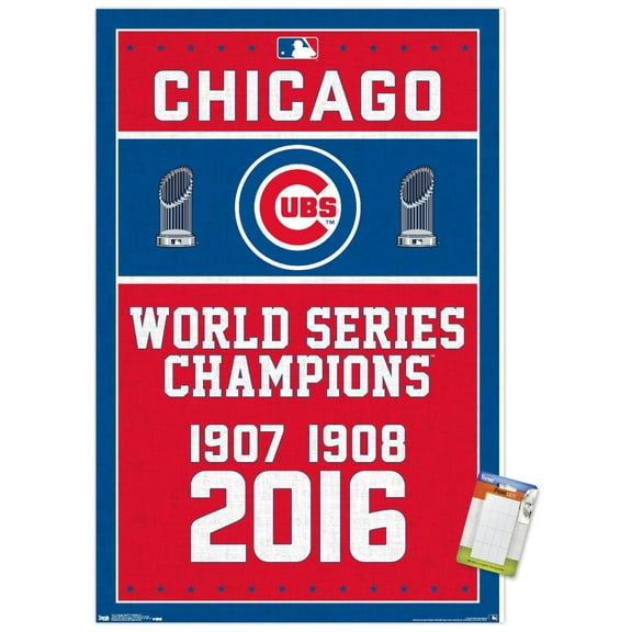 MLB Chicago Cubs - Champions 16 Wall Poster, 14.725" x 22.375"