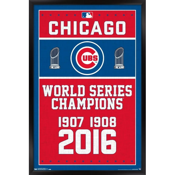 MLB Chicago Cubs - Champions 16 Wall Poster, 22.375" x 34" Framed