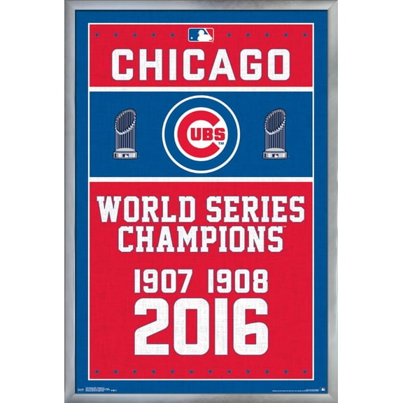 MLB Chicago Cubs - Champions 16 Wall Poster, 22.375" x 34", Framed