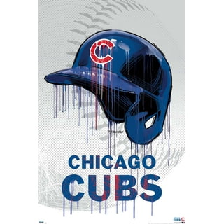 MLB Chicago Cubs - Retro Logo 14 Wall Poster with Wooden Magnetic Frame,  22.375 x 34 