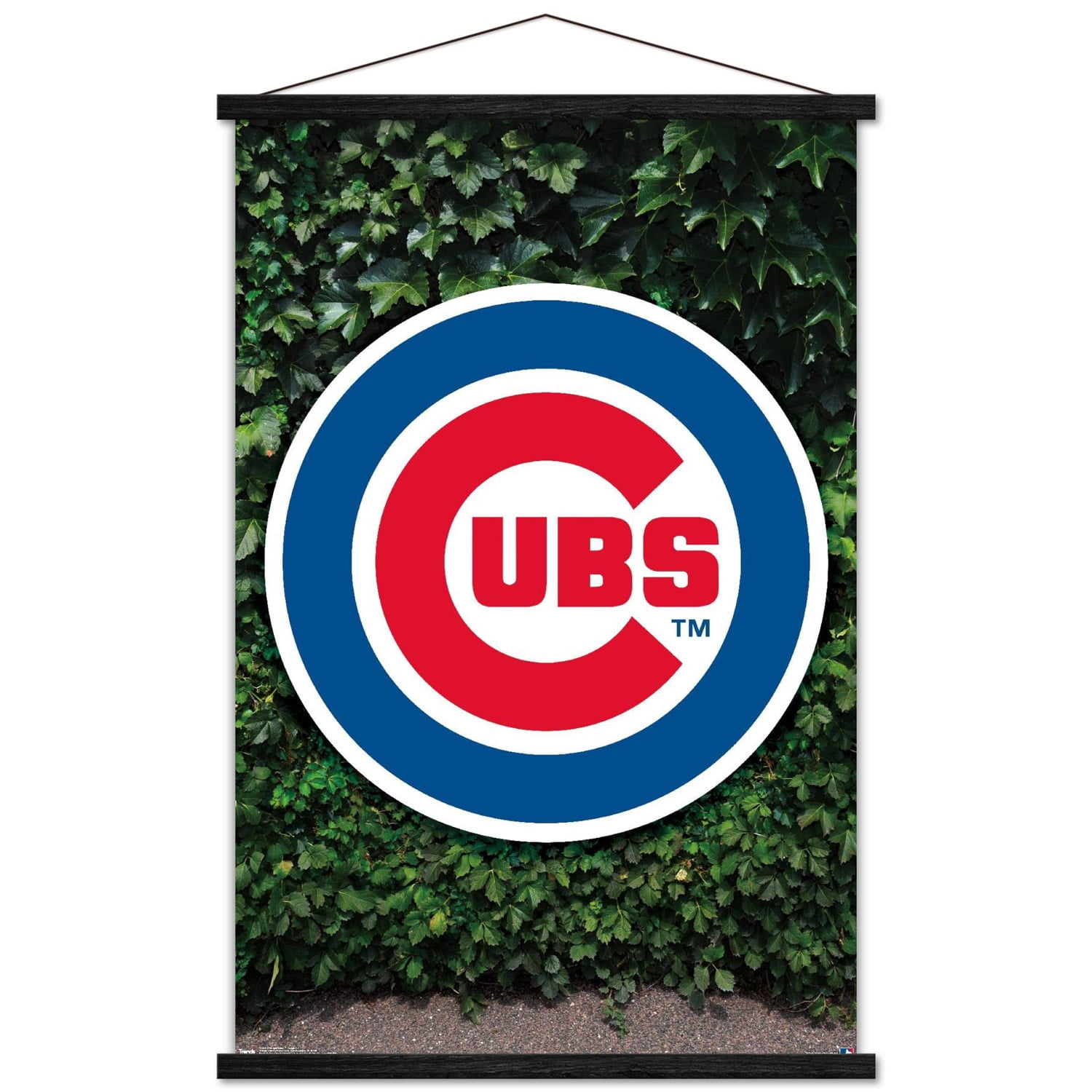 MLB Chicago Cubs - Logo 16 Wall Poster with Wooden Magnetic Frame, 22.375" x 34"