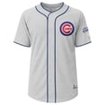 thumbnail image 1 of MLB Chicago Cubs Men's Gray Full Button Jersey, 1 of 5