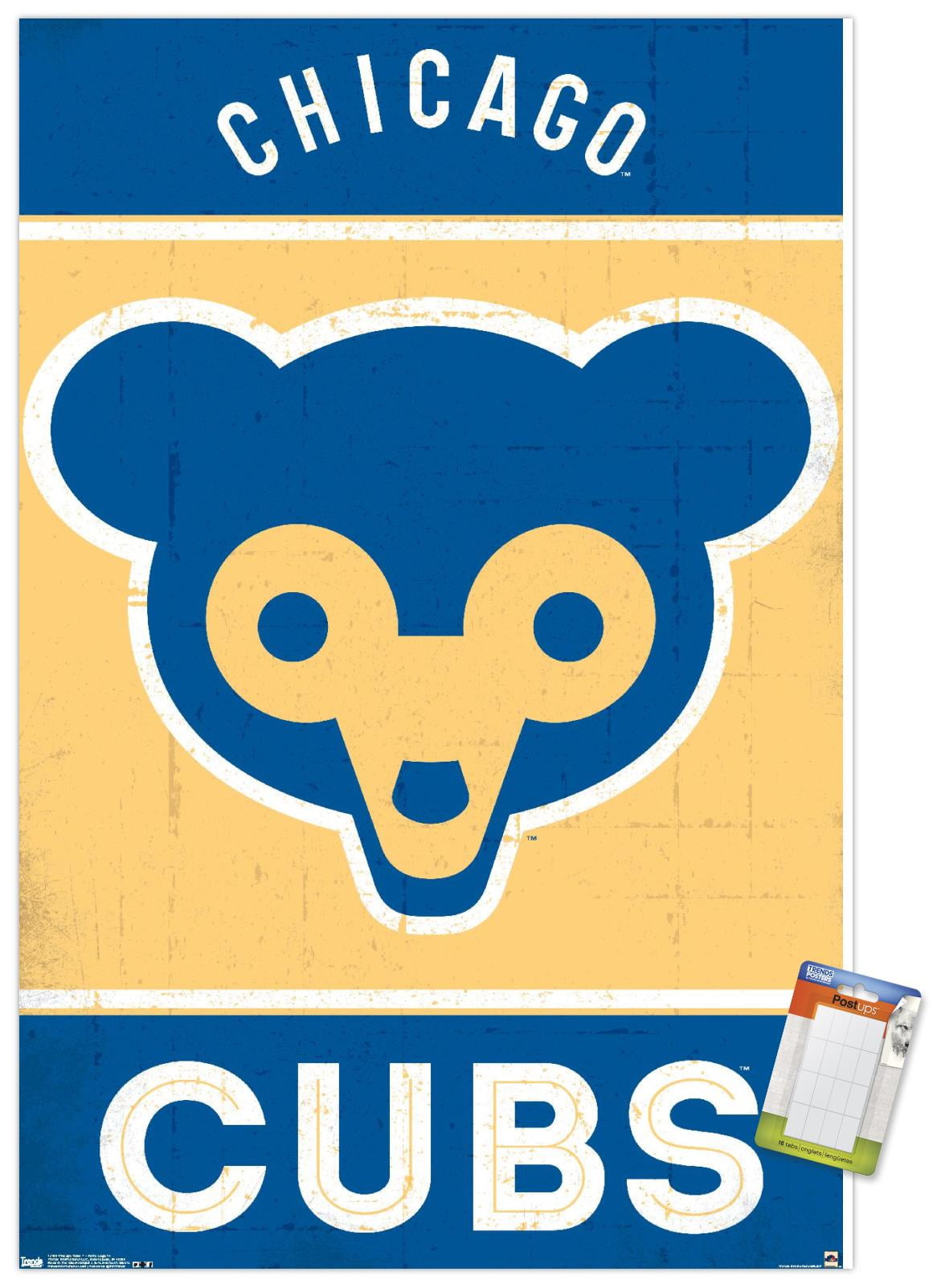 MLB Chicago Cubs - Retro Logo 14 Wall Poster, 14.725" x 22.375"