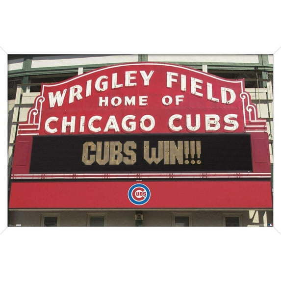 MLB Chicago Cubs - Win Wall Poster, 14.725" x 22.375", Framed