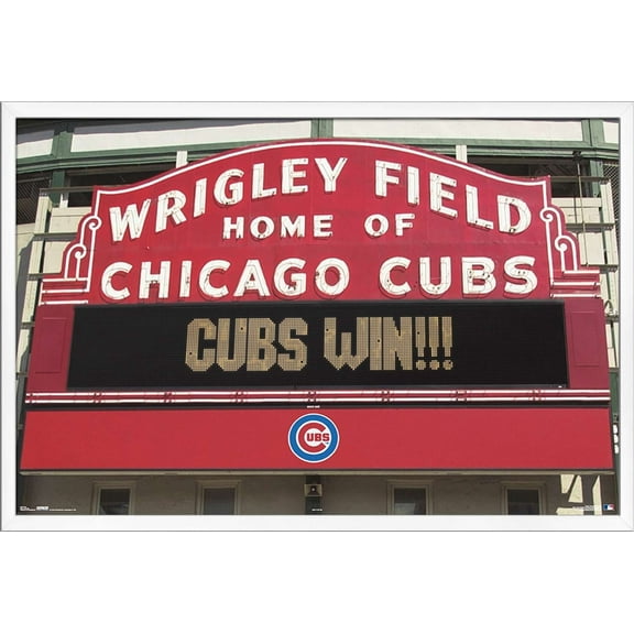 MLB Chicago Cubs - Win Wall Poster, 22.375" x 34" Framed