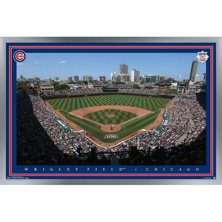 MLB Chicago Cubs - Wrigley Field 22 Wall Poster, 22.375 x 34 Framed 